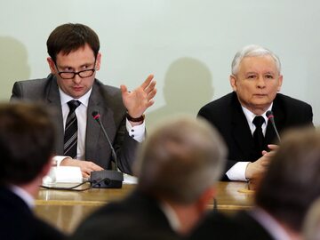 Daniel Obajtek i Jarosław Kaczyński