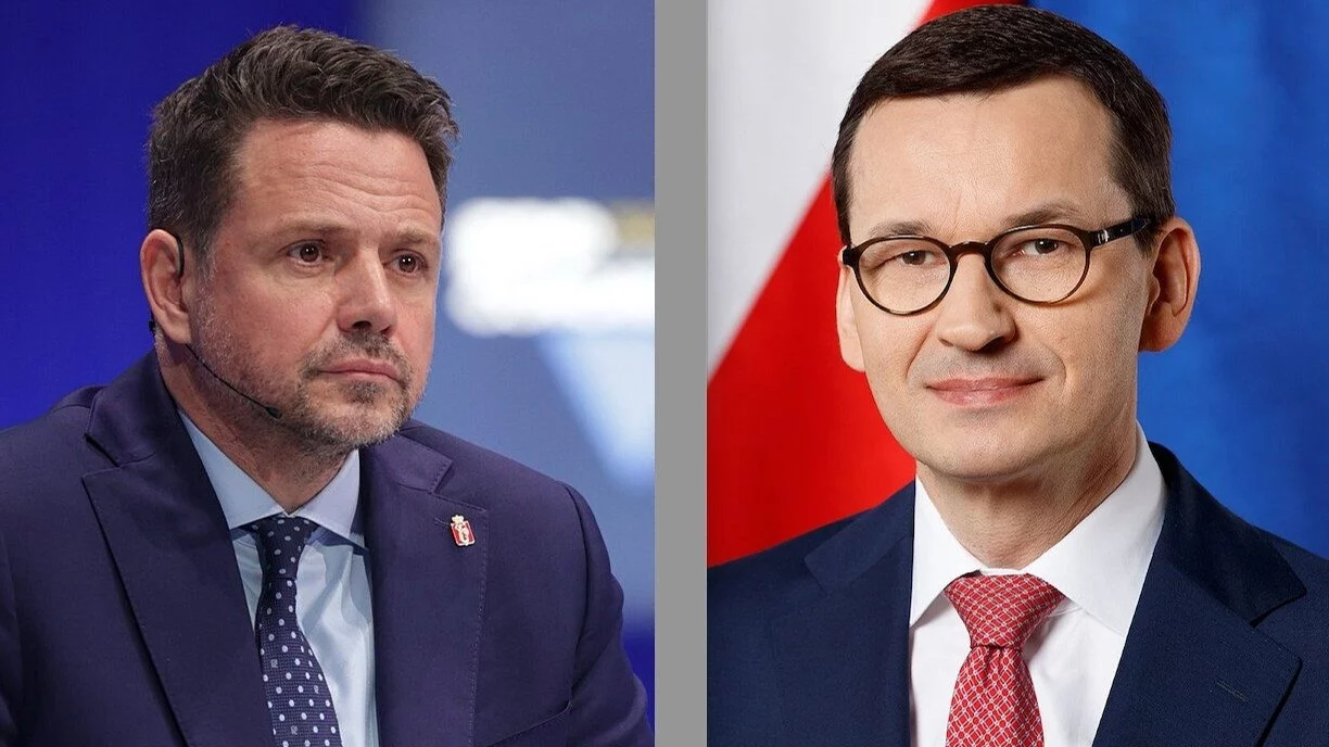 "Nerwy u Bążura słabiutkie". Morawiecki o reakcji Trzaskowskiego
