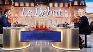 Debata przedwyborcza Macron-Le Pen