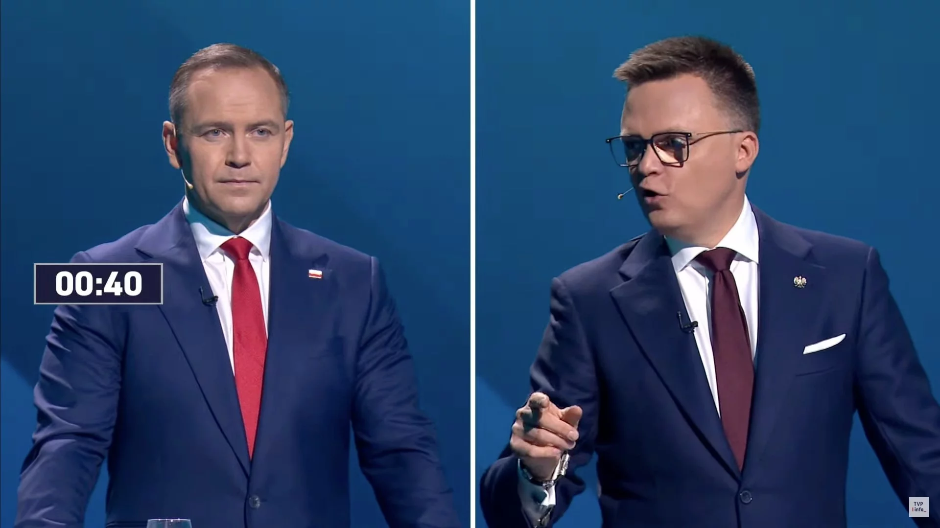 Debata w TVP. "Fanatyk zadał parę celnych ciosów Nawrockiemu"