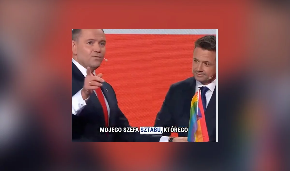 Zamieszanie z flagą LGBT na debacie. "To może sporo kosztować Gospodarza"