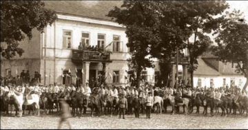 Defilada polskiej kawalerii w Sejnach