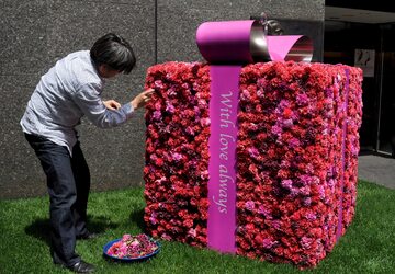 Dekoracja z okazji Dnia Matki. Japonia, Tokio