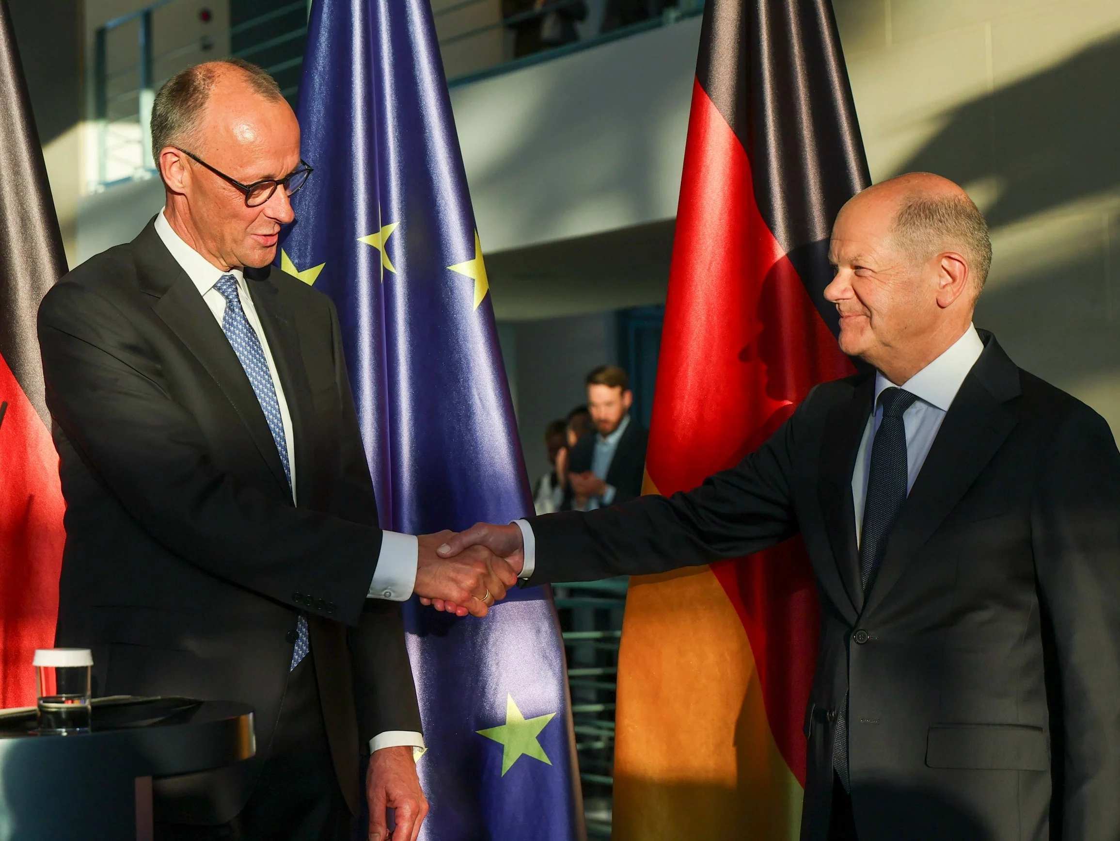 Friedrich Merz i Olaf Scholz