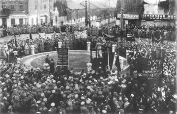 Demonstracja pierwszomajowa w 1917 roku, Mińsk