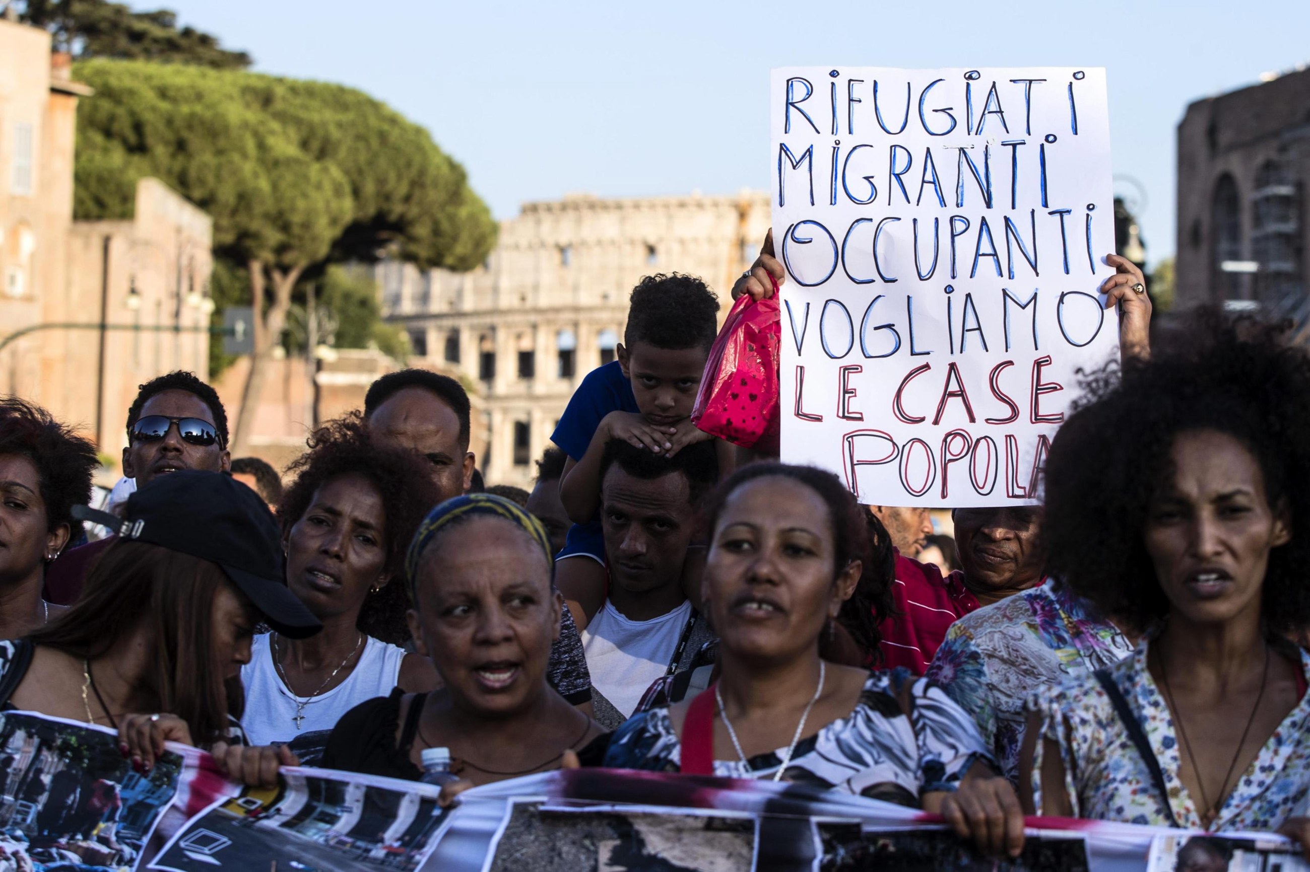 Demonstracja w Rzymie