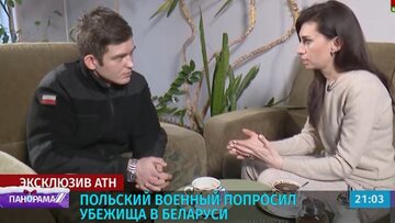 Dezerter Emil Cz. udzielił wywiadu białoruskiej telewizji