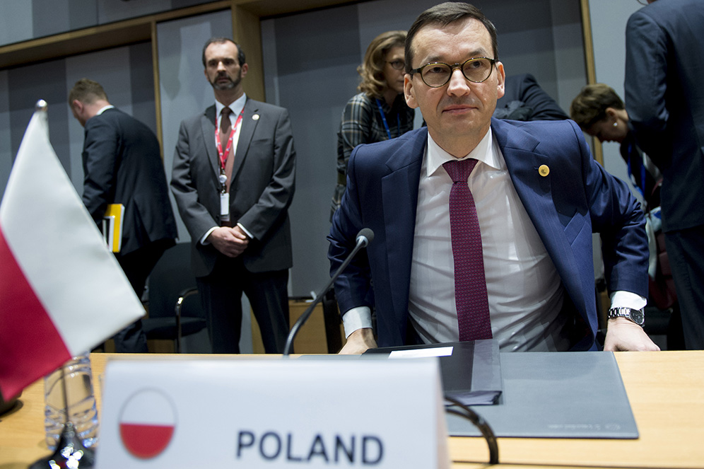 Mateusz Morawiecki na szczycie w Brukseli