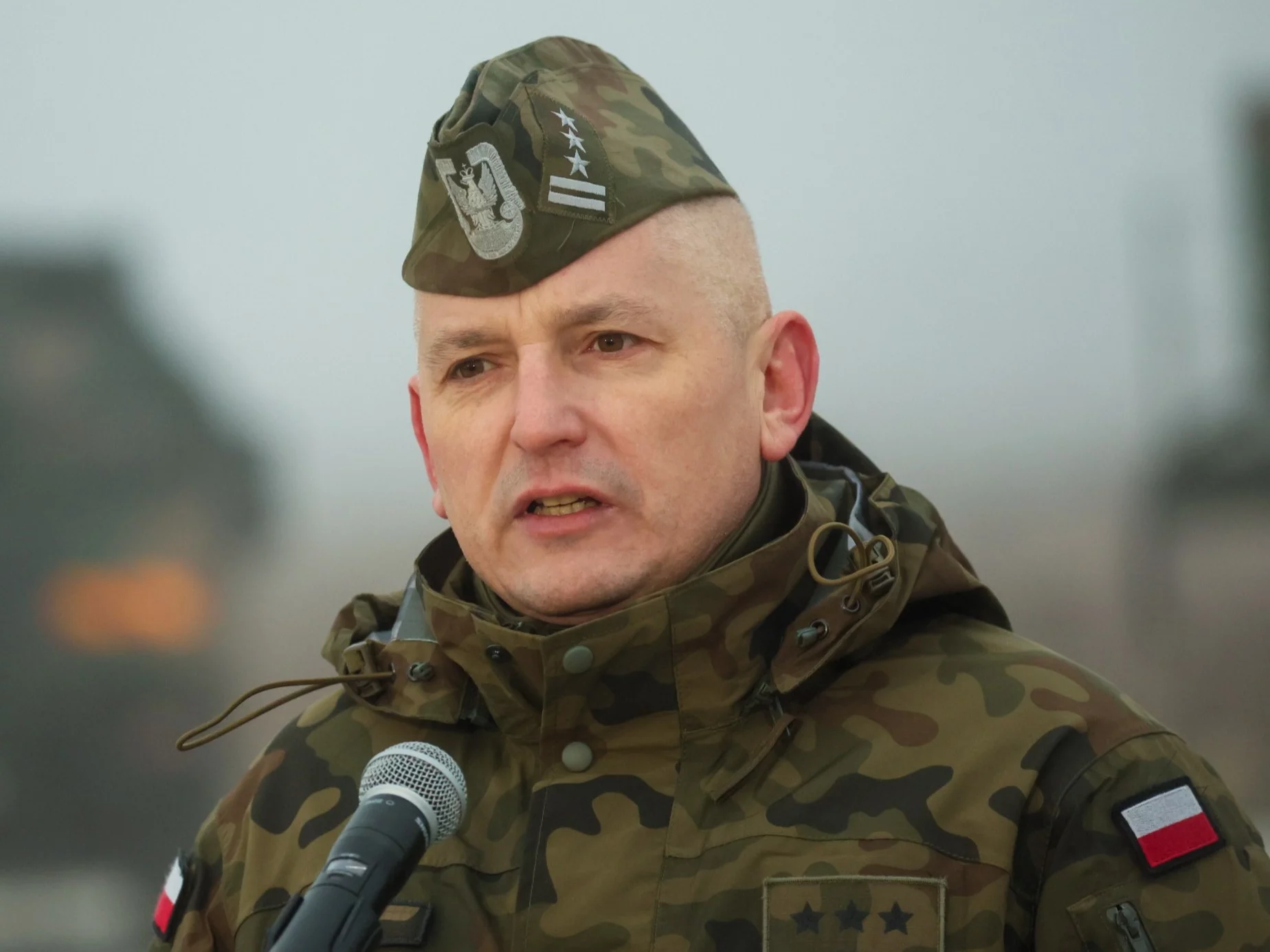 Dowódca 3. Warszawskiej Brygady Rakietowej Obrony Powietrznej płk Mariusz Czeczko