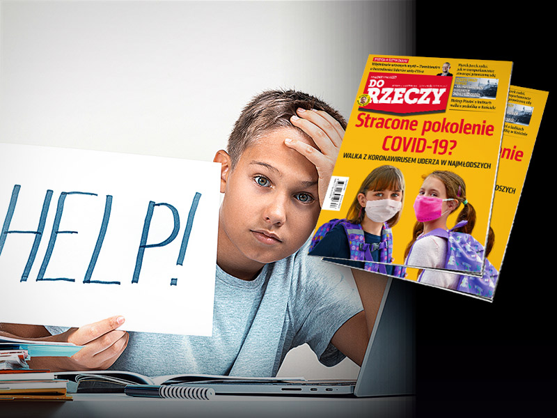 Okładka najnowszego numeru "Do Rzeczy". Stracone pokolenie COVID-19?