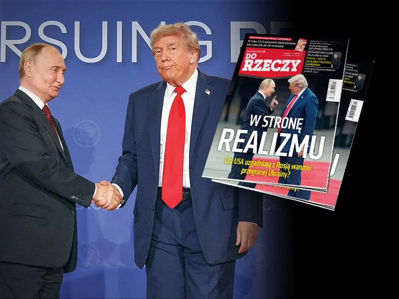 Prezydent USA Donald Trump i prezydent Rosji Władimir Putin na okładce najnowszego wydania "Do Rzeczy"
