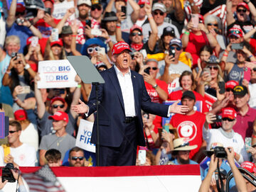 Donald Trump na wiecu w Pensylwanii