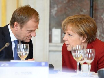 Donald Tusk i Angela Merkel