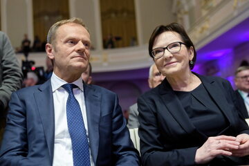 Donald Tusk i Ewa Kopacz