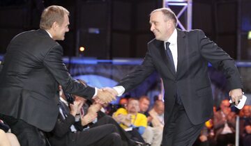 Donald Tusk i Grzegorz Schetyna