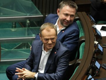 Donald Tusk i Marcin Kierwiński (Platforma Obywatelska)