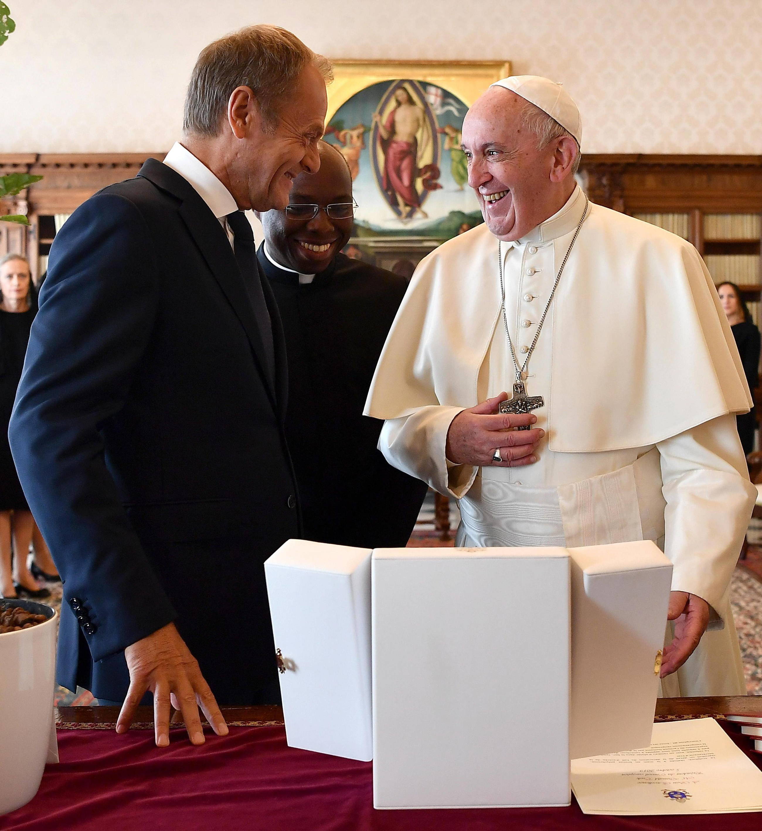 Donald Tusk na audiencji u papieża Franciszka