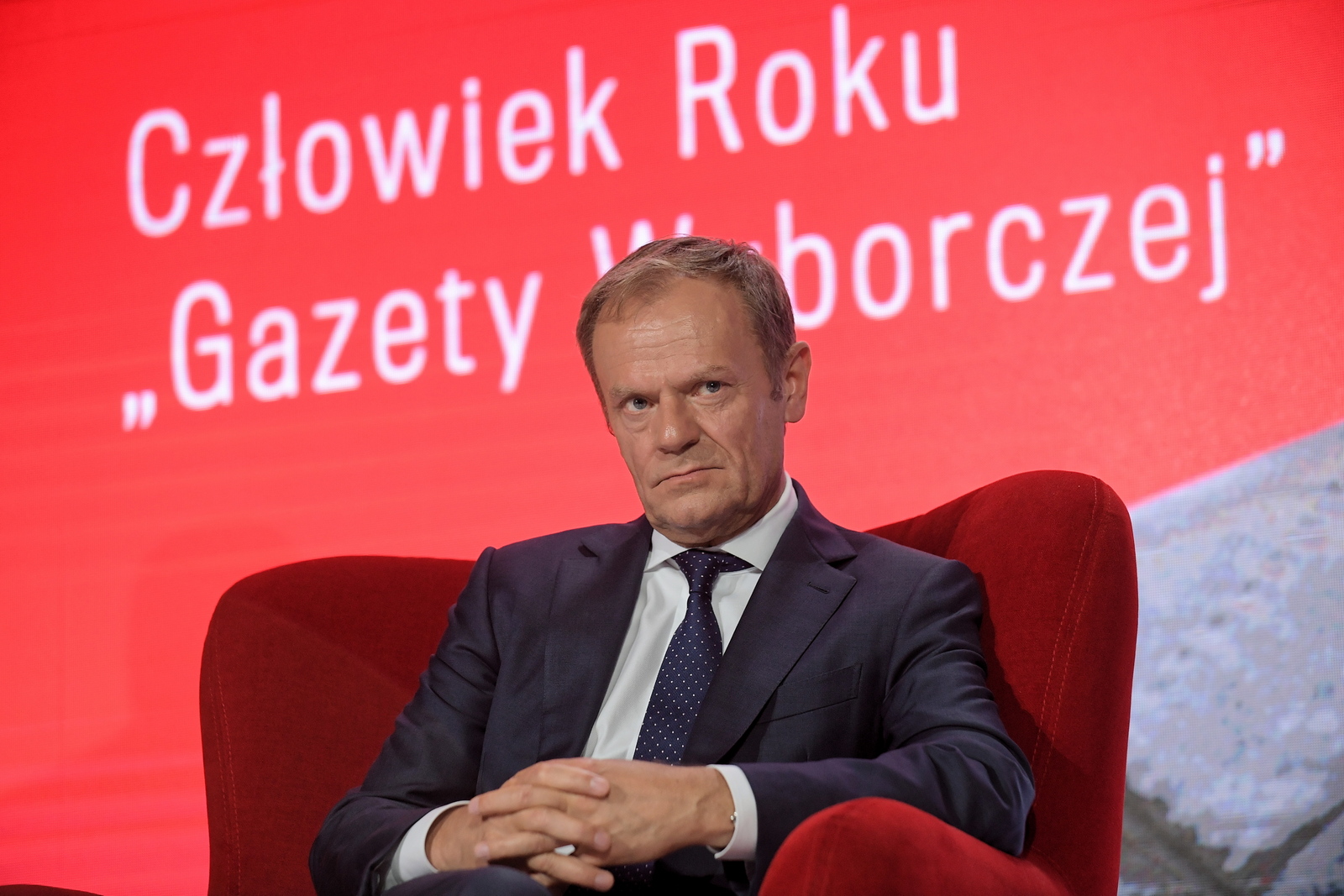 Donald Tusk na gali "Gazety Wyborczej"