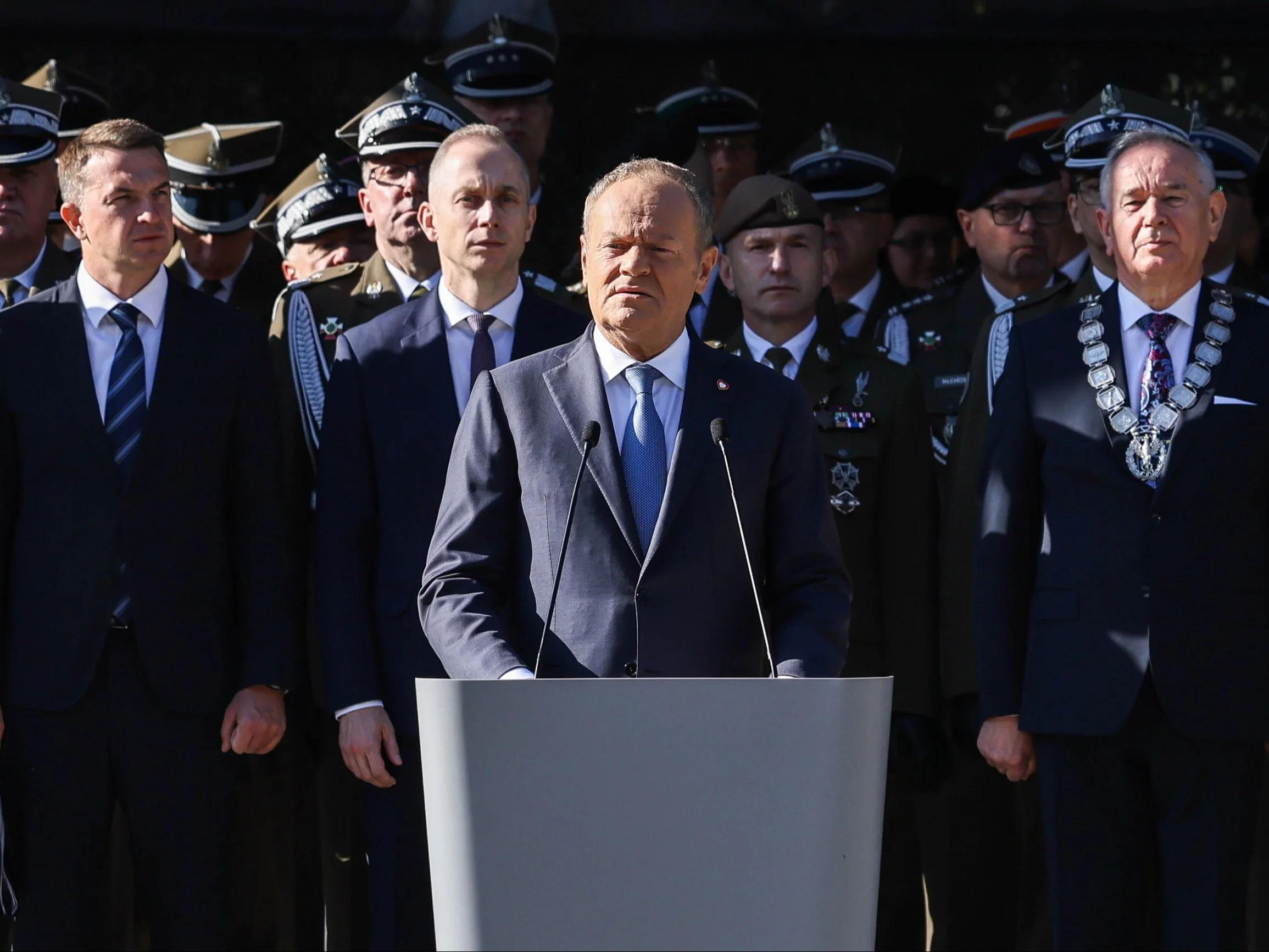 Premier Donald Tusk w Akademii Sztuki Wojennej