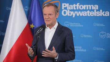 Donald Tusk, przewodniczący Platformy Obywatelskiej