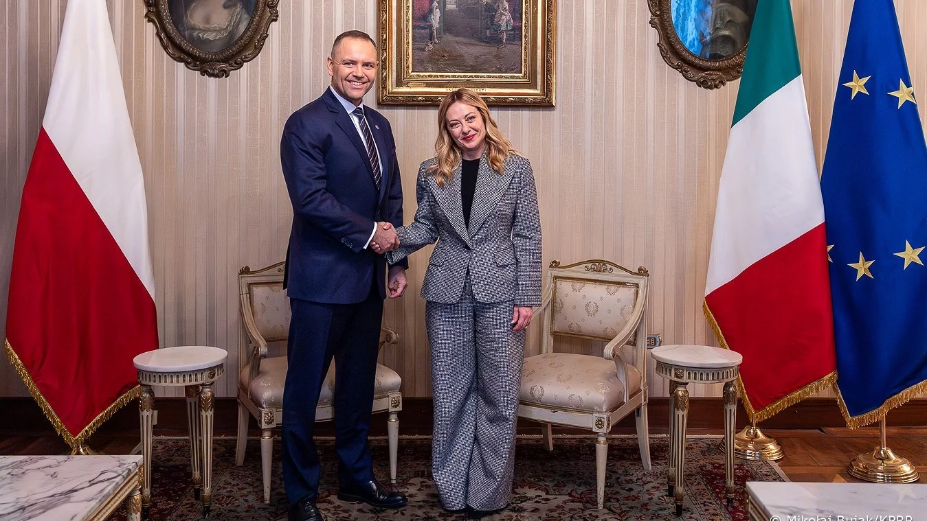 Prezydent RP Karol Nawrocki i Premier Włoch Giorgia Meloni