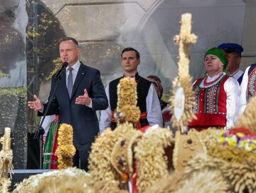 Dożynki Prezydenckie w Warszawie. Prezydent Andrzej Duda