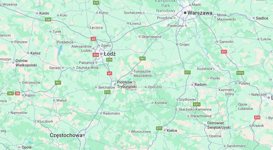 Dron spadł w województwie łódzkim