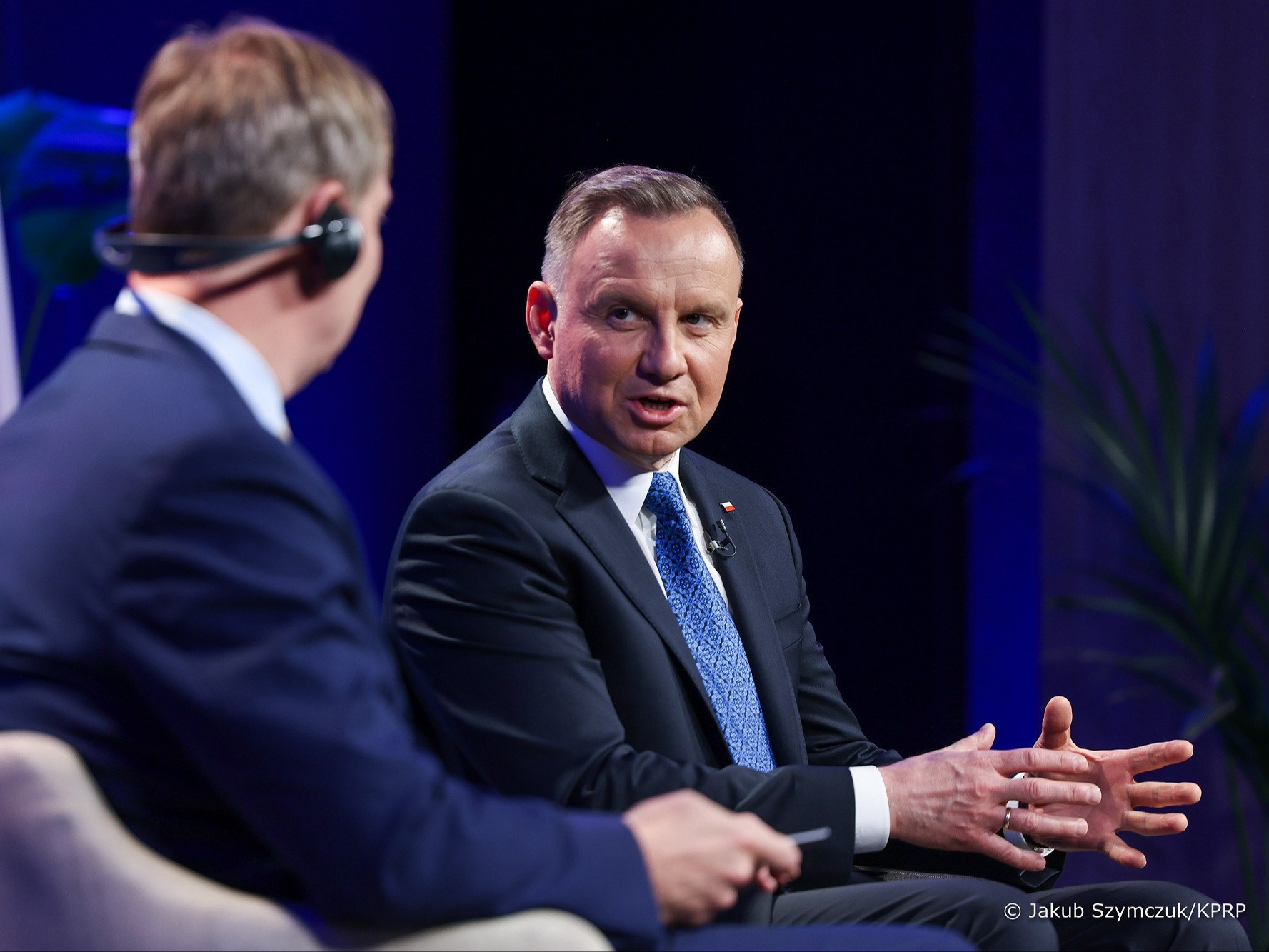 Prezydent Andrzej Duda podczas konferencji The Wall Street Journal’s CEO Council Summit w Londynie