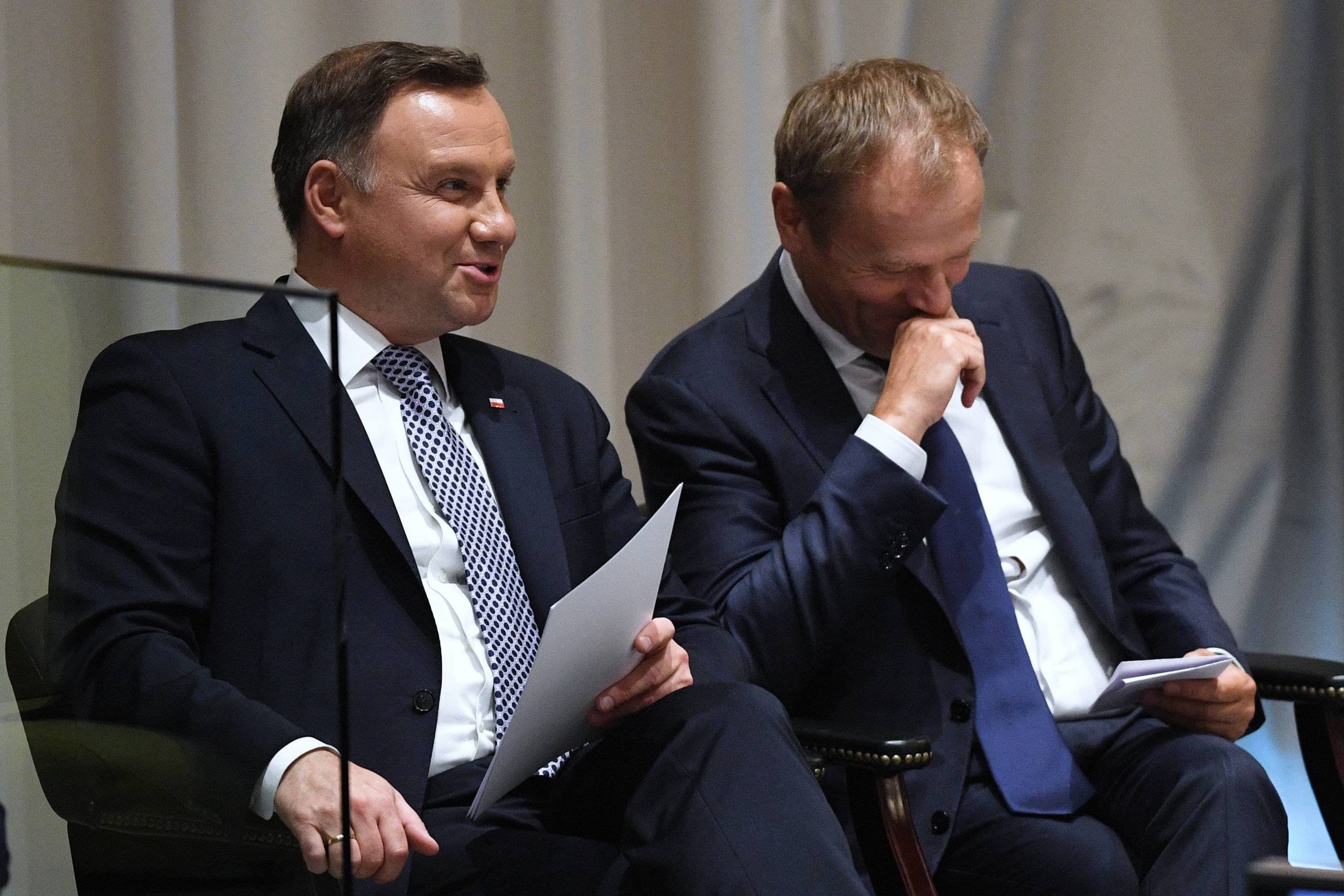 Andrzej Duda i Donald Tusk