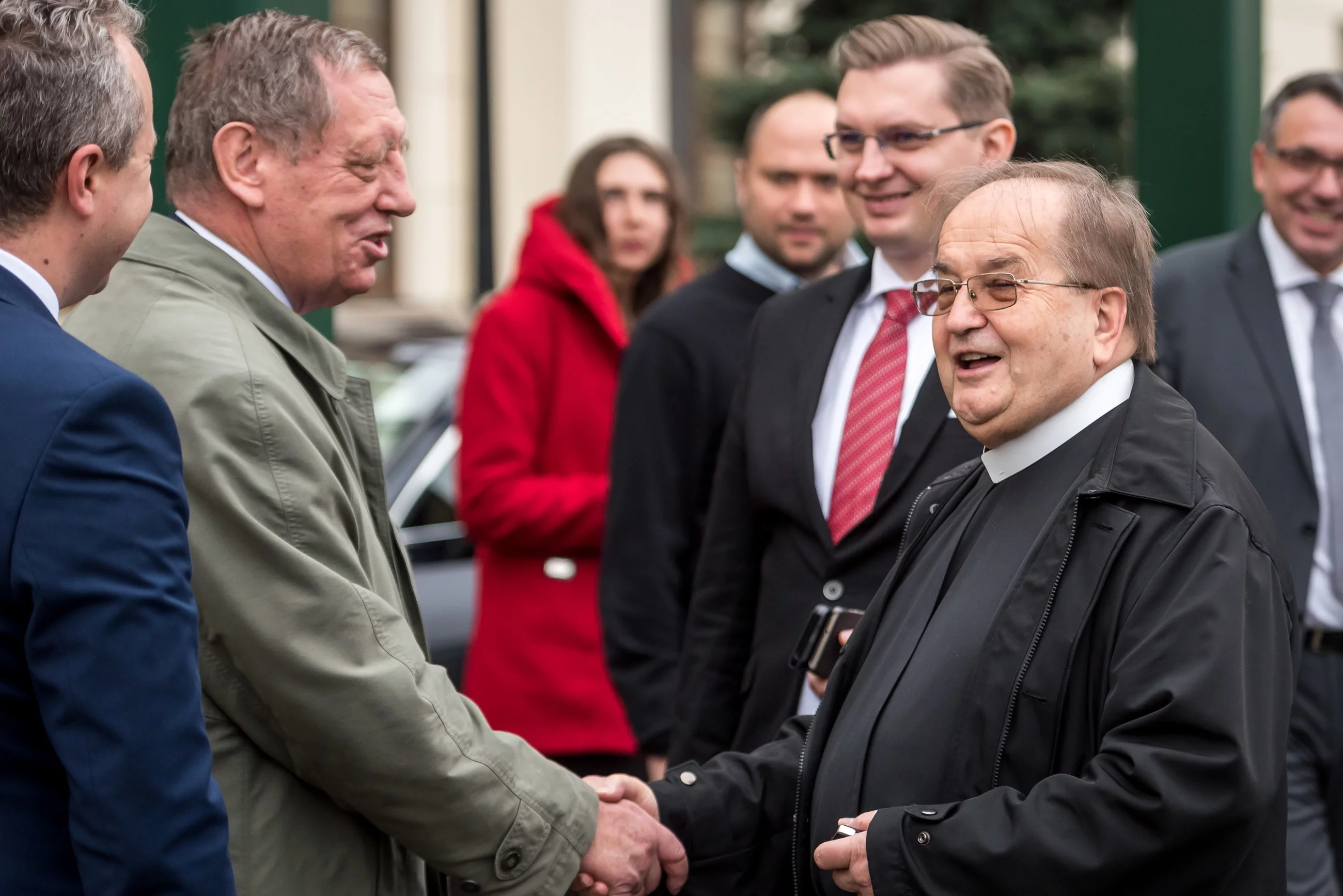 b. minister Jan Szyszko i o. Tadeusz Rydzyk