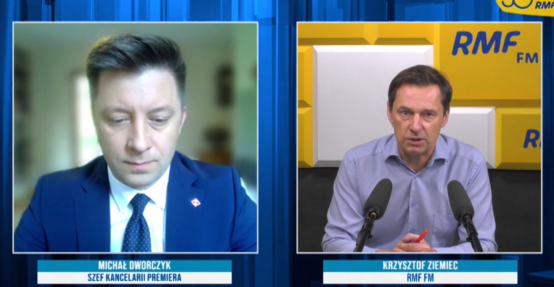 Szef KPRM Michał Dworczyk był gościem Krzysztofa Ziemca