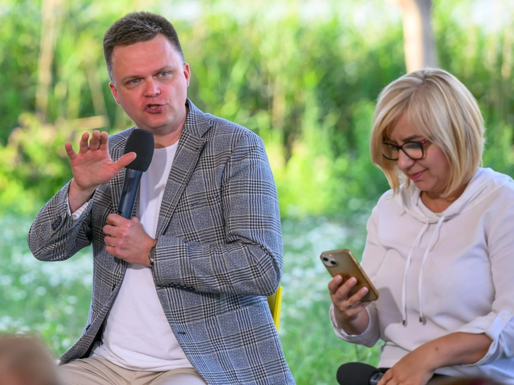 Szymon Hołownia i Paulina Hennig-Kloska