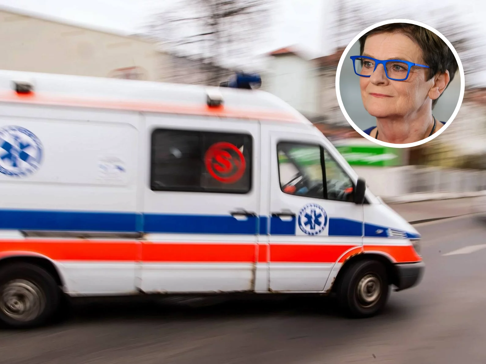 Jeden z dyrektorów szpitala porwał ambulans. Przewiózł nim krewną posłanki KO Krystyny Szumilas