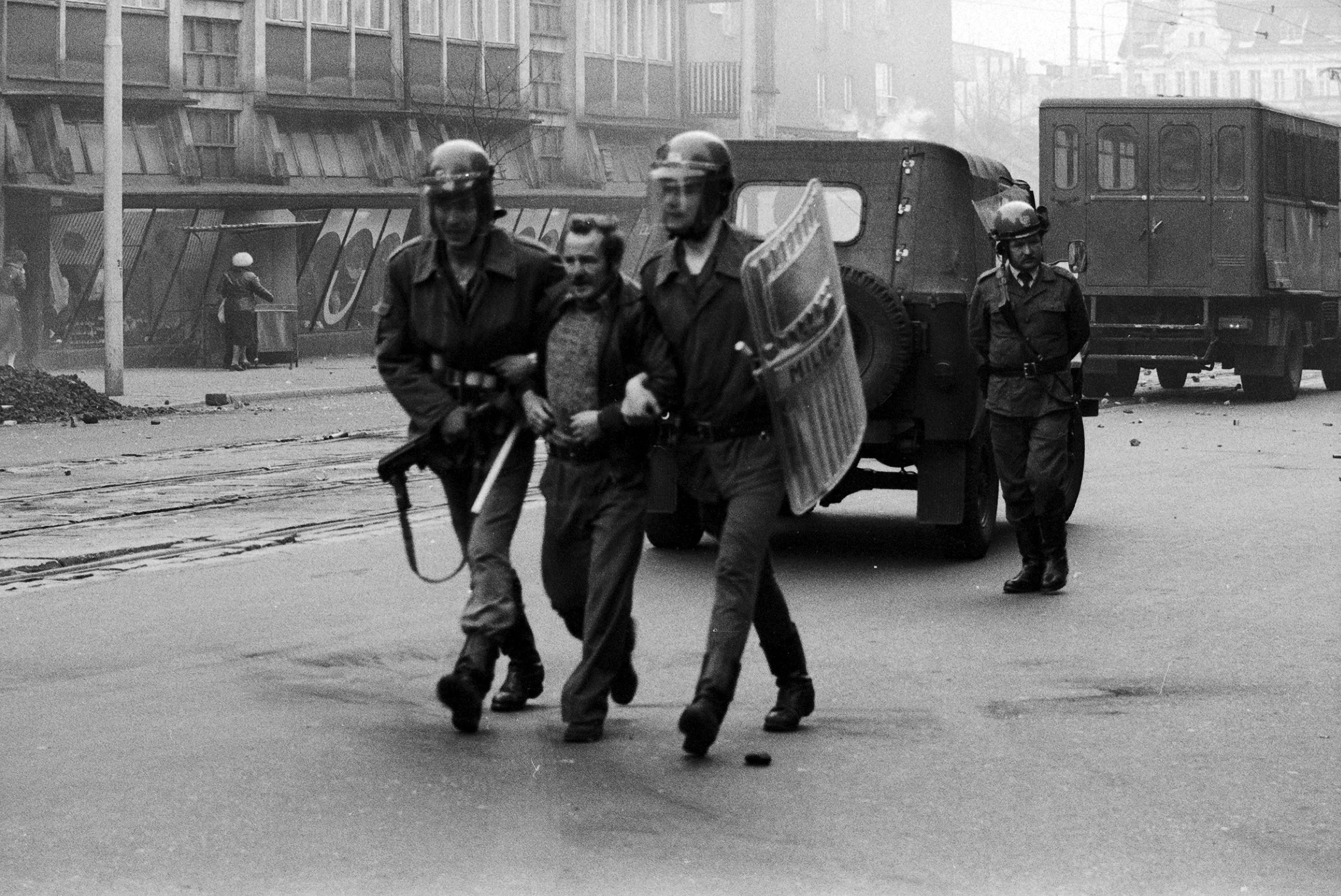 Szczecin, 12.1981. Stan wojenny