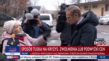 Dyskusja Donalda Tuska z seniorką w Mińsku Mazowieckim