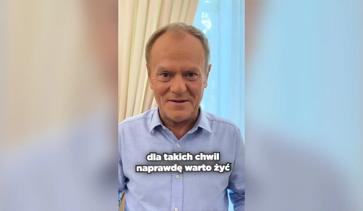 Tusk zamieścił krótkie nagranie. "Dla takich chwil naprawdę warto żyć"