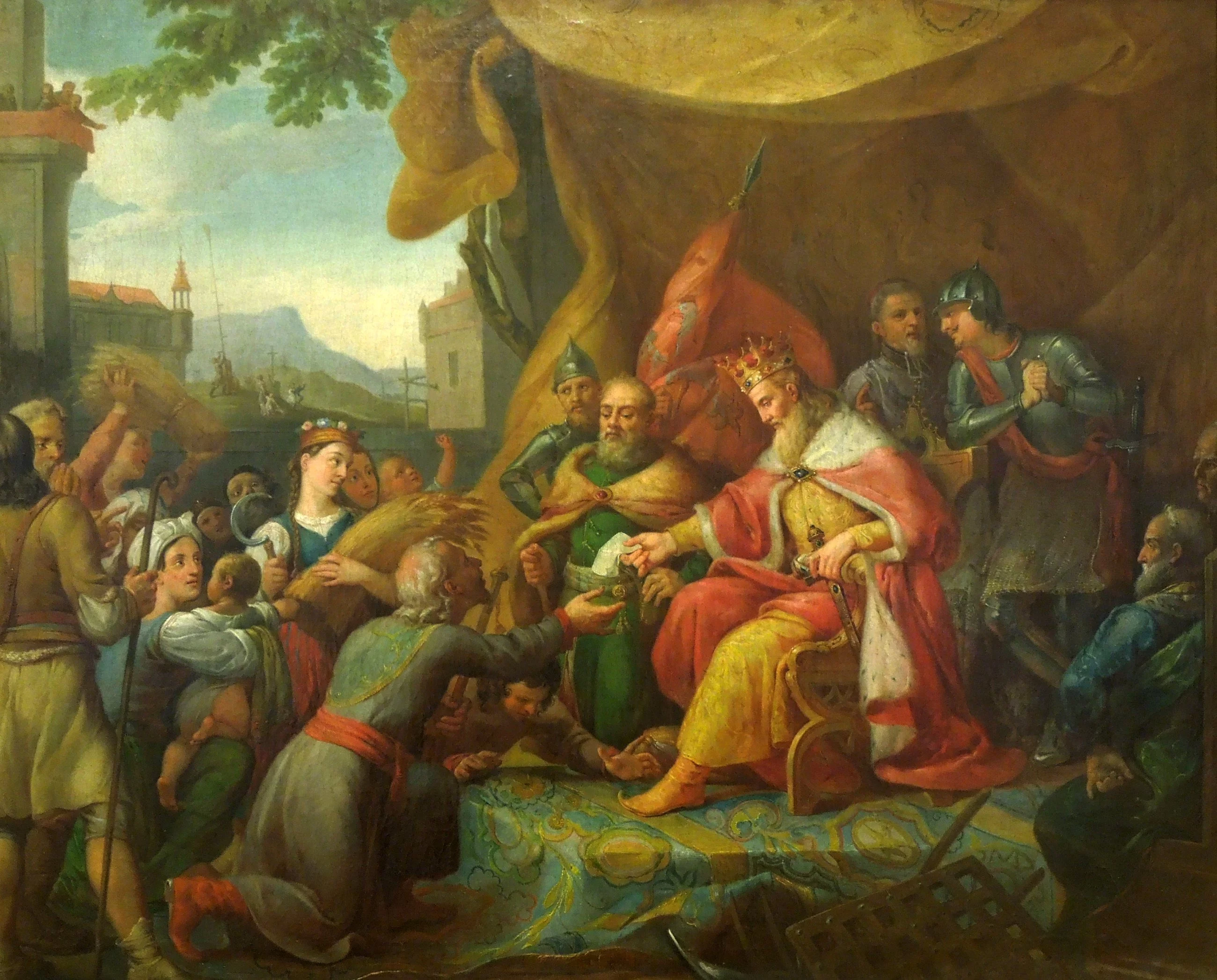 Rafał Hadziewicz - "Kazimierz Wielki nadaje przywileje włościanom"