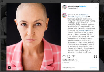 Dziennikarka i stylistka Anna Puślecka od miesięcy relacjonuje walkę z nowotworem.