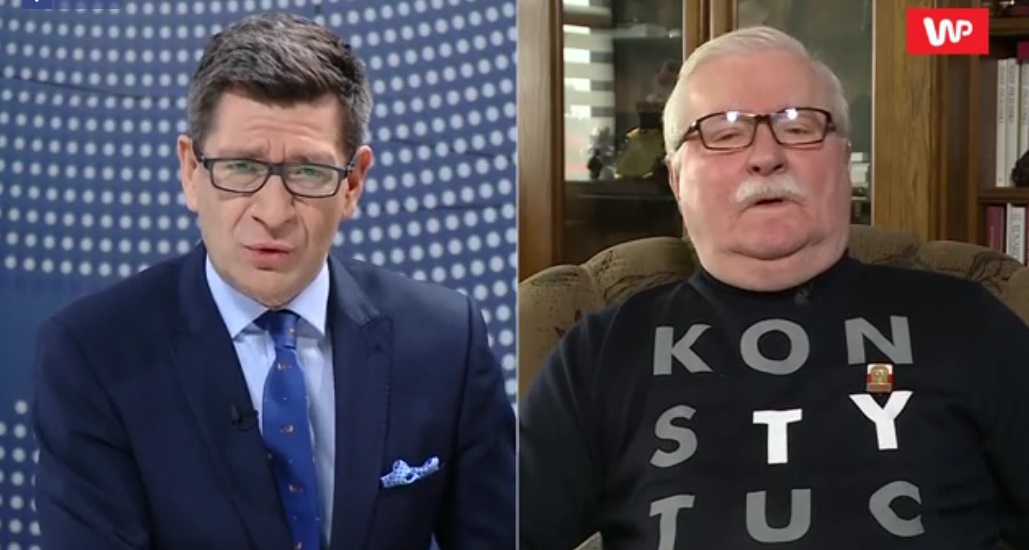 Marek Kacprzak i Lech Wałęsa