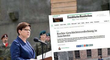 Dziennikarz lewicowej gazety "Frankfurter Rundschau” skrytykował wypowiedź premier Beaty Szydło z Auschwitz, gdzie szefowa rządu mówiła o obronie obywateli Polski.