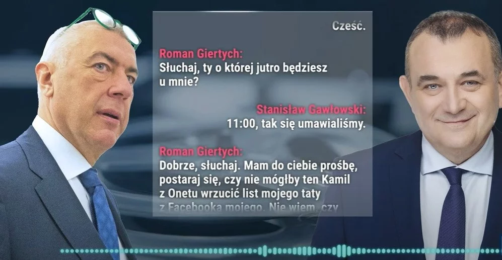 TV Republika opublikowała rozmowę Romana Giertycha ze Stanisławem Gawłowskim
