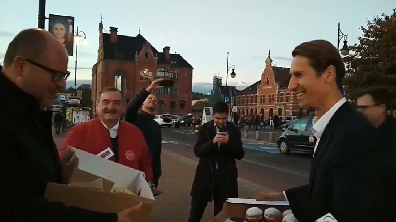 Paweł Adamowicz i Kacper Płażyński