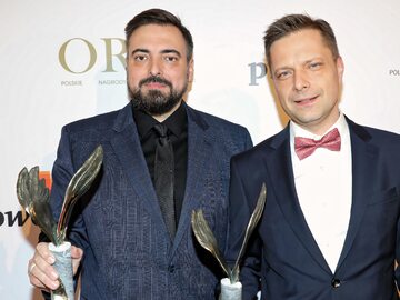 Dziennikarz Tomasz Sekielski (L) i producent Marek Sekielski (P)