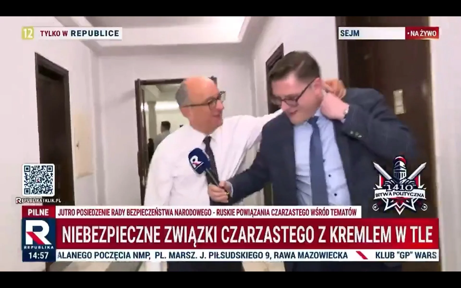 Dziwne zachowanie Czarzastego wobec dziennikarza