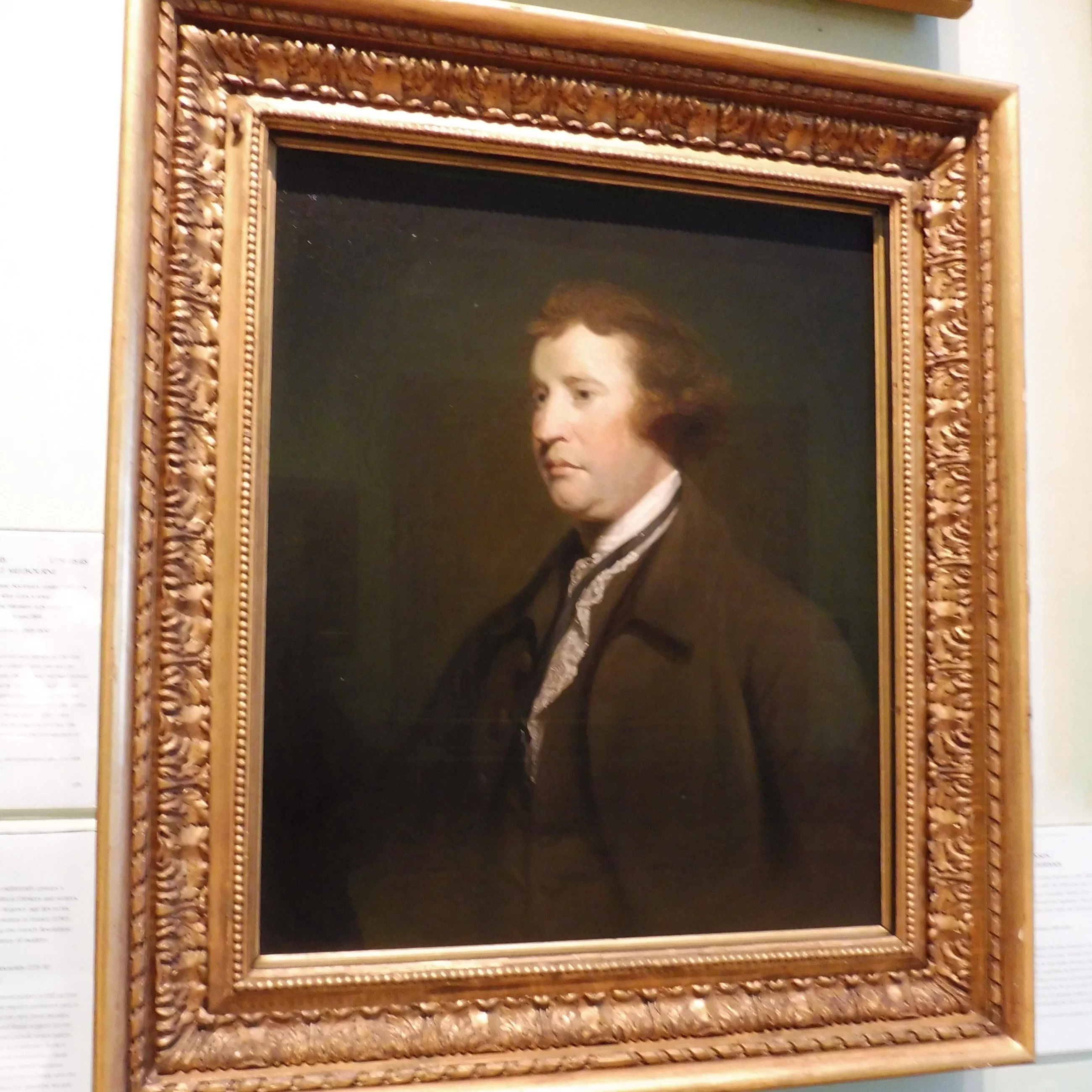 Edmund Burke. Mal. Joshua Reynolds. Obraz w  National Portrait Gallery, Londyn