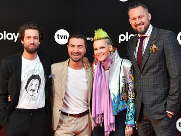 Ekipa programu "Mam talent", od lewej: Michał Kempa, Jan Kliment, Agnieszka Chylińska i Marcin Prokop