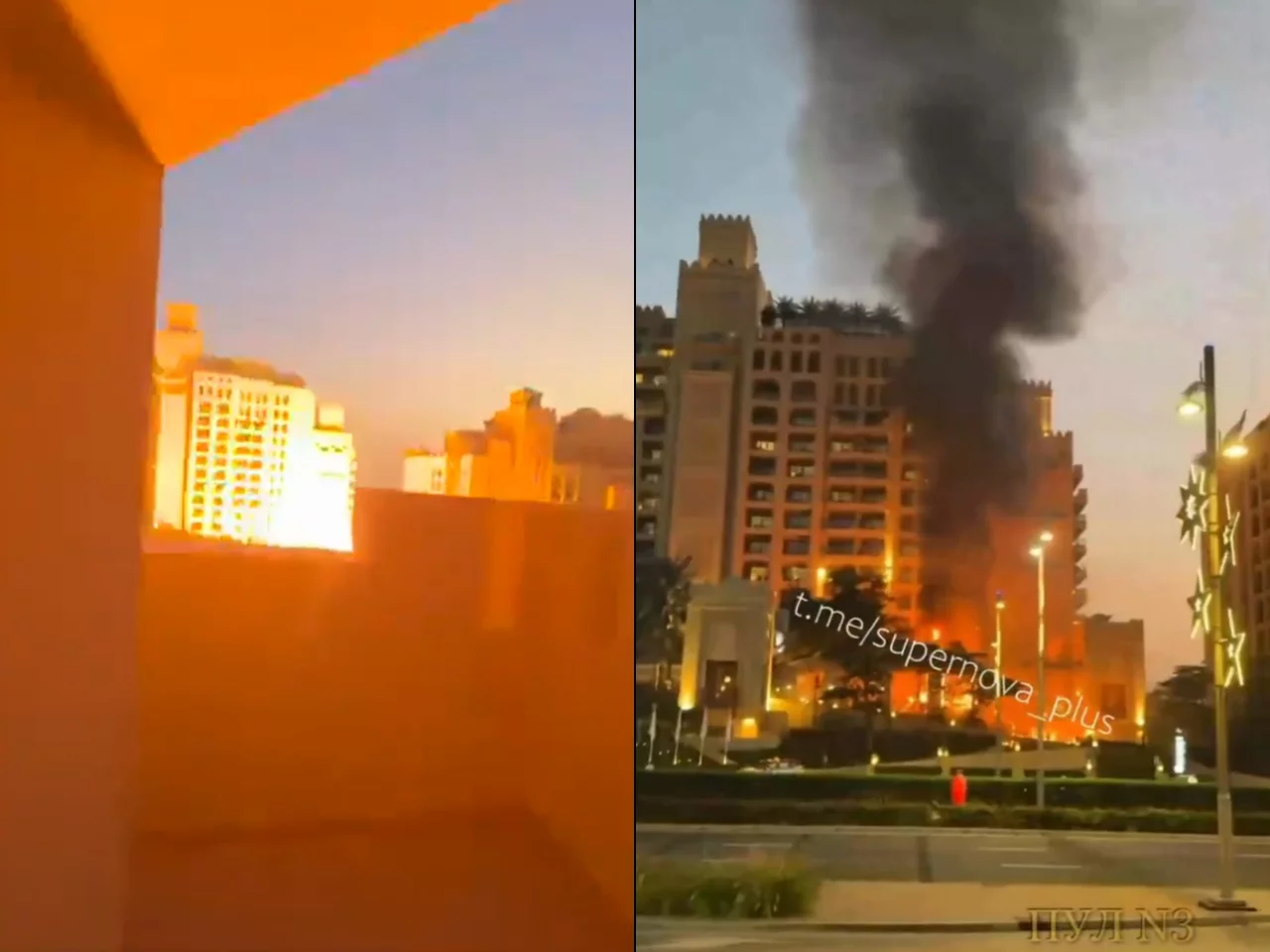 Eksplozja w Dubaju. Słup dymu nad miastem