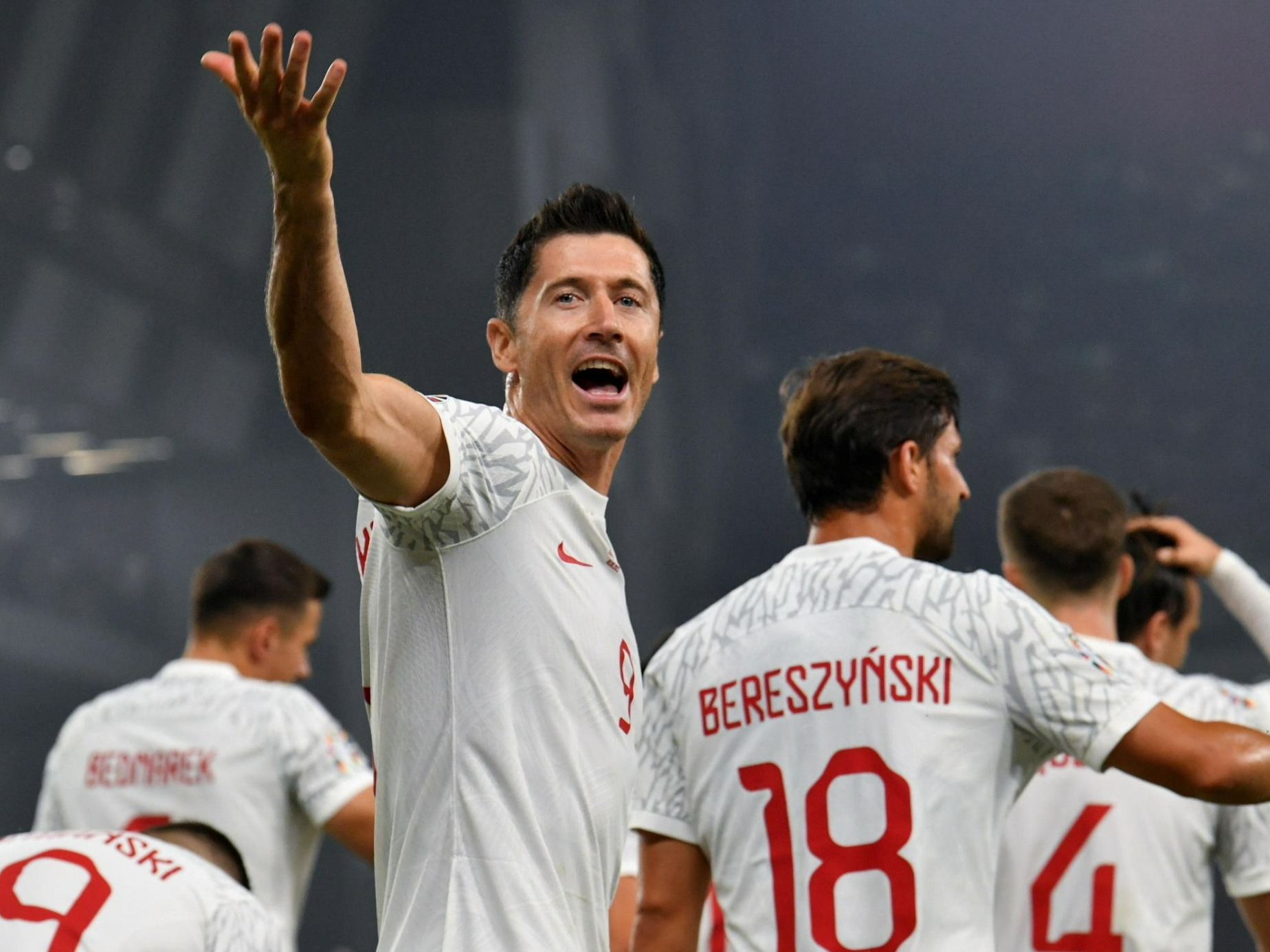 Piłkarz reprezentacji Polski Robert Lewandowski