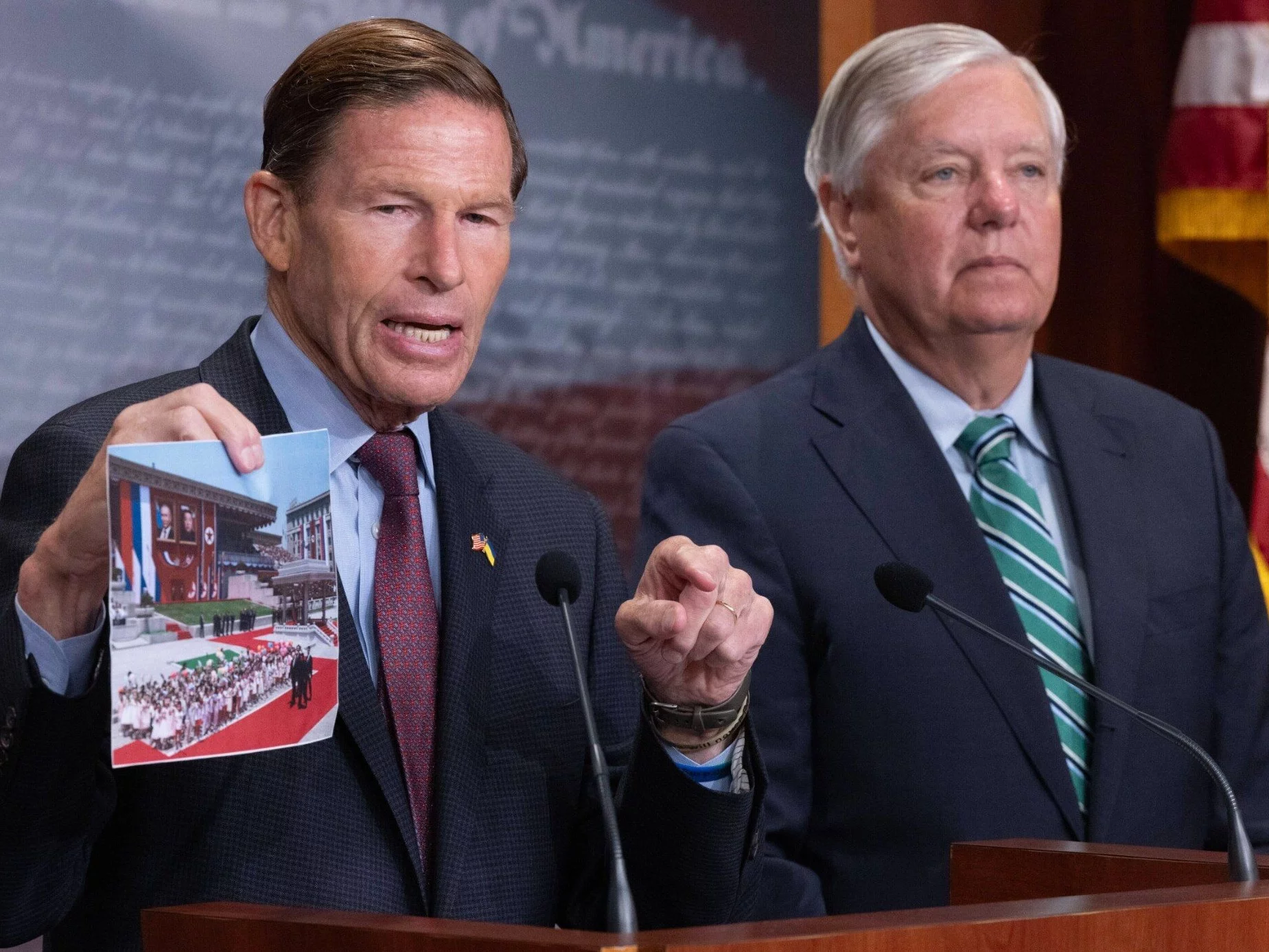 Senatorowie USA Richard Blumenthal i Lindsey Graham