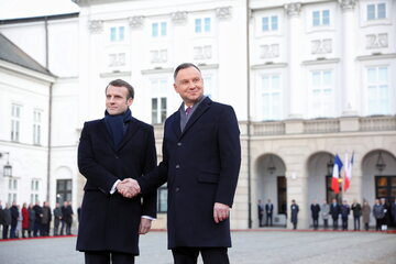 Emmanuel Macron z wizytą w Polsce